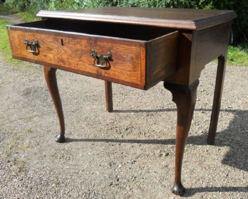 ANTIQUE OAK SIDE TABLE - ADDITIONAL PHOTO 8
