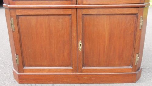 GEORGIAN LARGE MAHOGANY STANDING CORNER CUPBOARD - ADDITIONAL PHOTO 8
