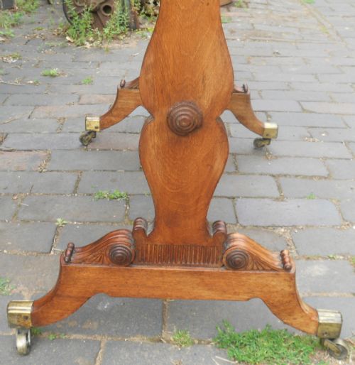 REGENCY MAHOGANY FOLD OVER CARD TABLE - ADDITIONAL PHOTO 6