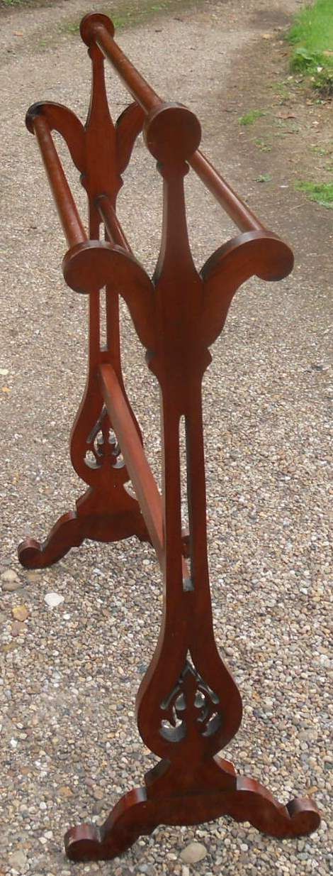 Victorian Mahogany Five Bar Towel Rail