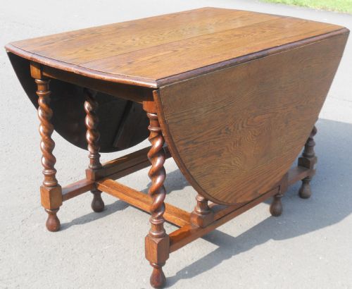 Extra Large Oak Gateleg Dining Table