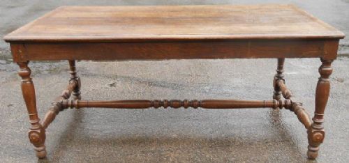 Victorian Oak Refectory Dining Table to Seat Eight