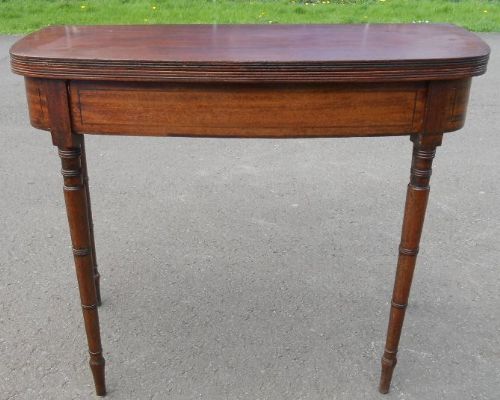 Georgian Mahogany Foldover Tea Table