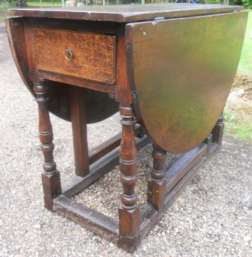 Antique Oak Gateleg Dining Table