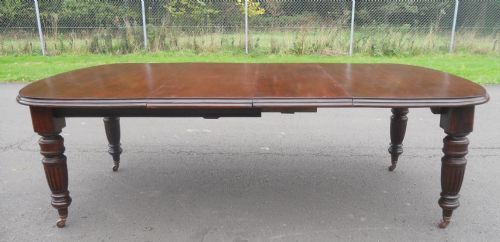 fig 1. Victorian Mahogany Extending Dining Table to Seat Ten