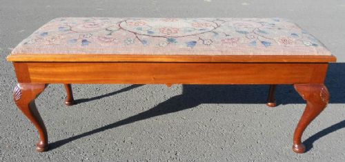 Edwardian Mahogany Window Seat