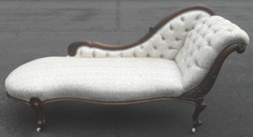Victorian Mahogany Framed Chaise Longue Settee