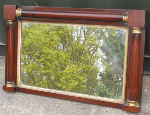 Regency Mahogany Overmantel Mirror