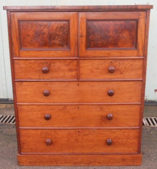 Victorian Tall Mahogany Chest of Drawers
