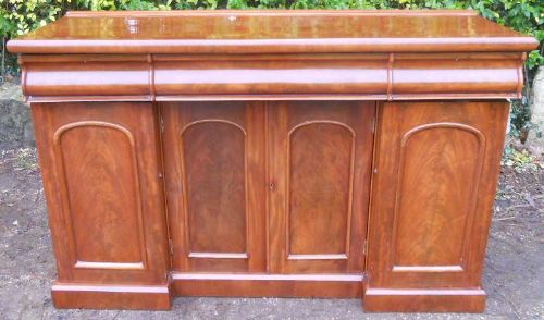 Victorian Mahogany Four Door Sideboard