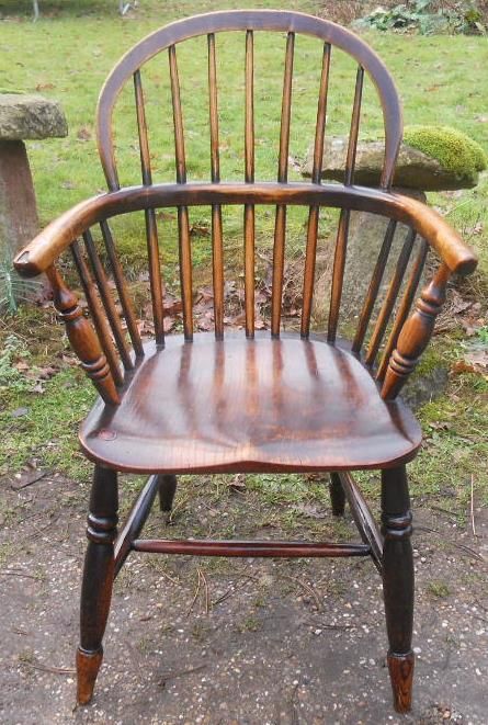 Windsor Elm Stickback Kitchen Armchair