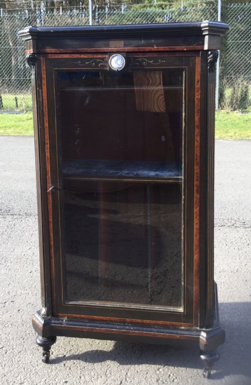 VICTORIAN EBONIZED MUSIC CABINET - ADDITIONAL PHOTO 2