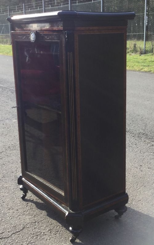 VICTORIAN EBONIZED MUSIC CABINET - ADDITIONAL PHOTO 4