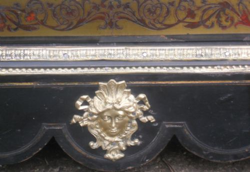 VICTORIAN EBONIZED BOULLE SIDE CABINET - ADDITIONAL PHOTO 8