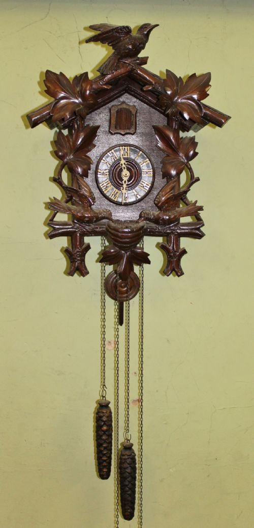 Black Forest Hanging Wooden Cuckoo Clock