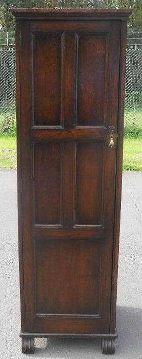 Small Dark Oak Hall Robe by Waring & Gillow