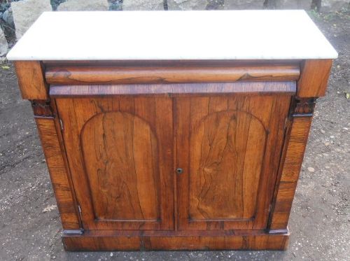Regency Rosewood Marble Top Chiffonier