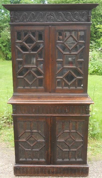Victorian Carved Oak Bookcase