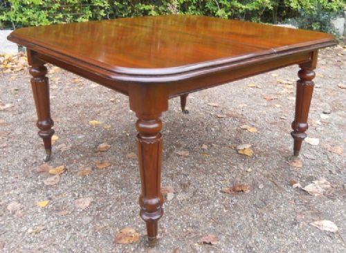 fig 1. Victorian Mahogany Extending Dining Table to Seat Eight