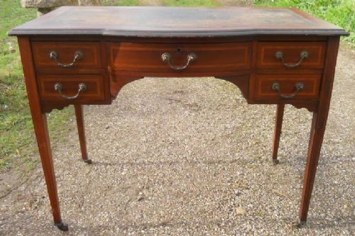 Edwardian Inlaid Mahogany Ladies Writing Desk