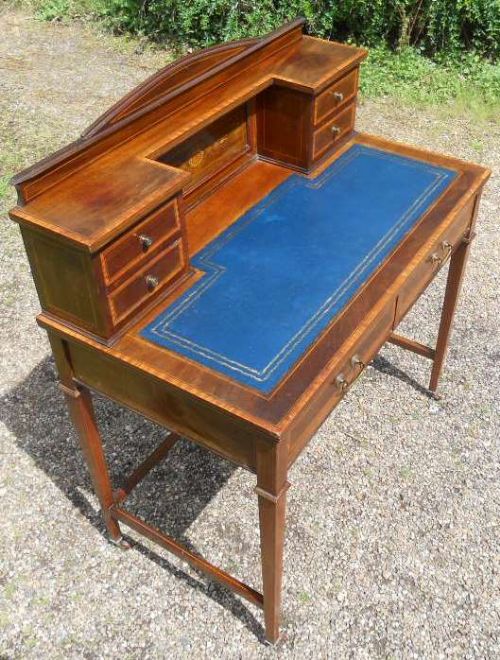 fig 1. Edwardian Inlaid Mahogany Ladies Writing Desk 
