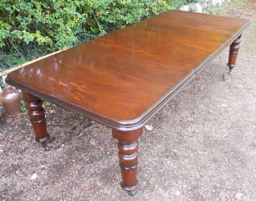 fig 1. Victorian Mahogany Extending Dining Table to Seat 12