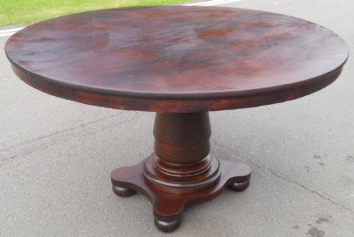 Victorian Mahogany Circular Top Pedestal Dining Table