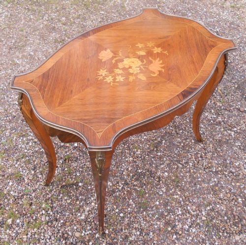 Inlaid Walnut Coffee Table