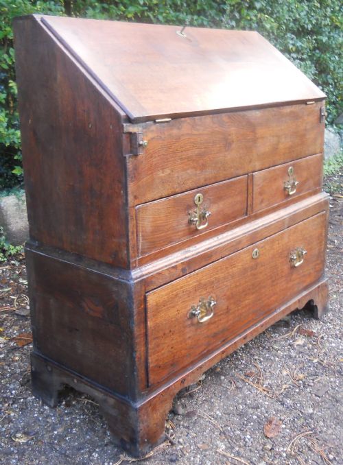 fig 1. Georgian Oak Two Part Bureau