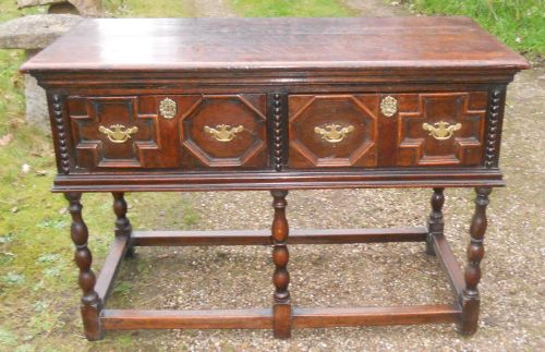 Antique Oak Dresser Base