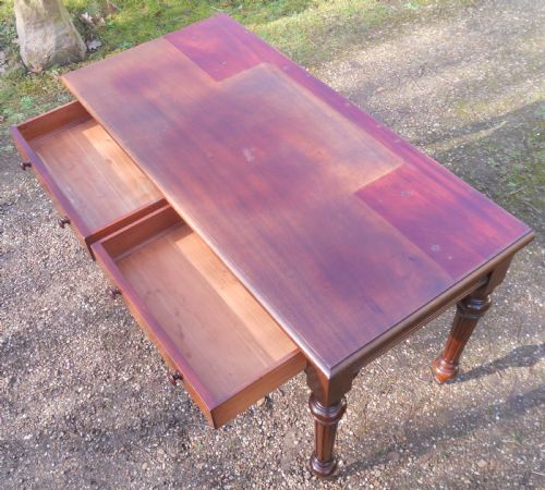 VICTORIAN MAHOGANY WRITING TABLE - ADDITIONAL PHOTO 5
