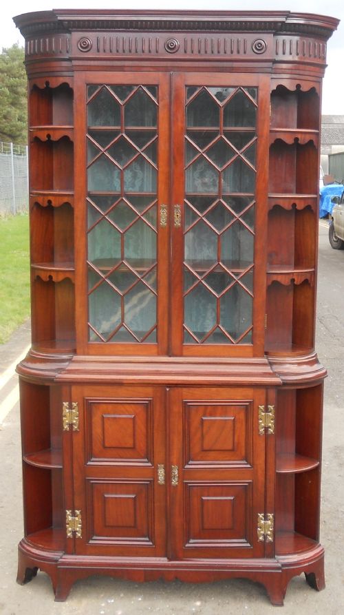 EDWARDIAN MAHOGANY DISPLAY CABINET - ADDITIONAL PHOTO 11