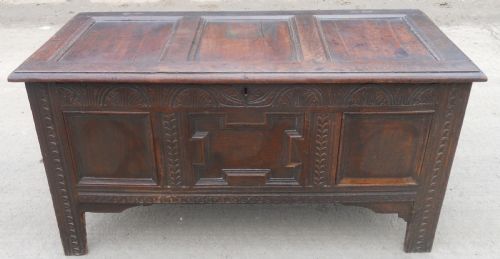 Antique Oak Blanket Chest