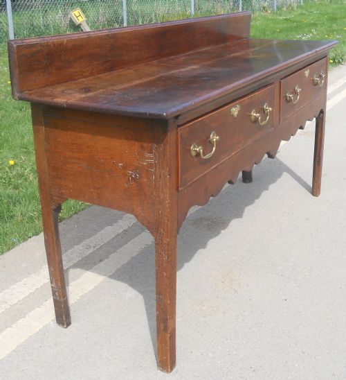 GEORGIAN OAK DRESSER BASE - ADDITIONAL PHOTO 5