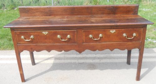 GEORGIAN OAK DRESSER BASE - ADDITIONAL PHOTO 12