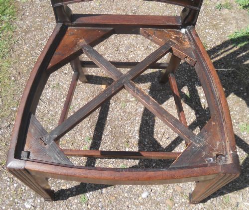 PAIR GEORGIAN MAHOGANY DINING CHAIRS - ADDITIONAL PHOTO 2