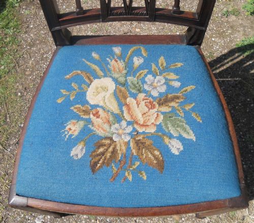 PAIR GEORGIAN MAHOGANY DINING CHAIRS - ADDITIONAL PHOTO 3