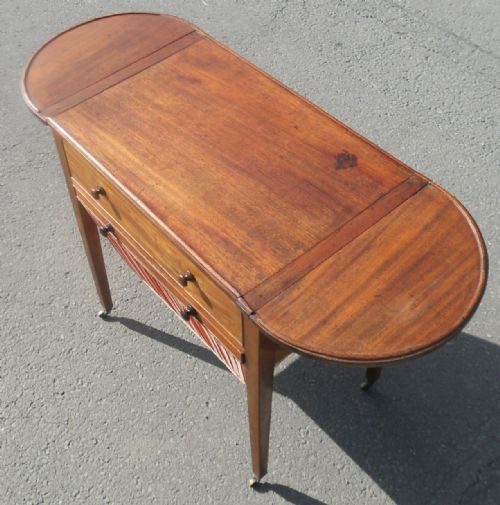 GEORGIAN MAHOGANY WORK TABLE - ADDITIONAL PHOTO 9