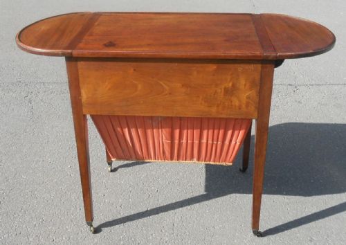 GEORGIAN MAHOGANY WORK TABLE - ADDITIONAL PHOTO 12