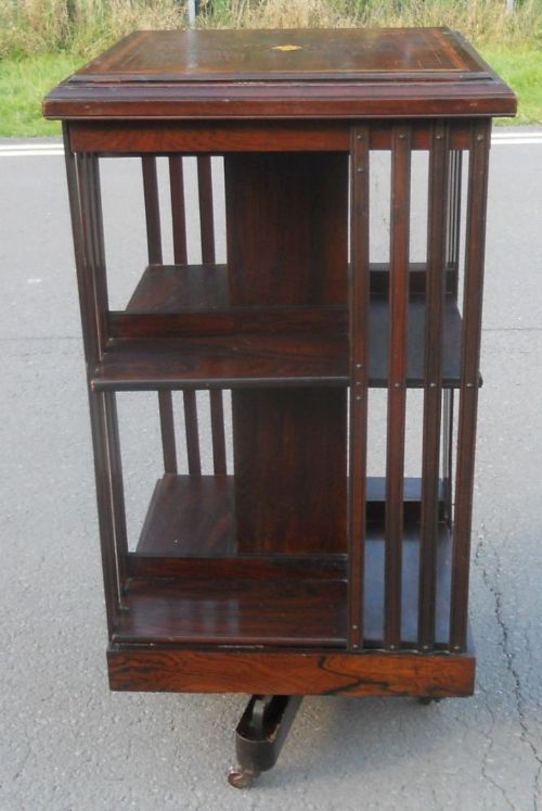 Edwardian Mahogany Revolving Bookcase