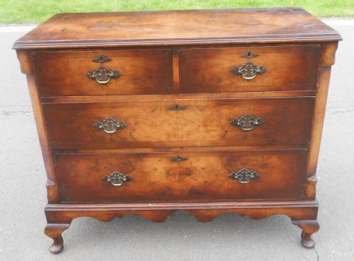 Edwardian Burr Walnut Chest of Drawers