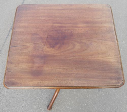 GEORGIAN MAHOGANY TRIPOD TABLE - ADDITIONAL PHOTO 5