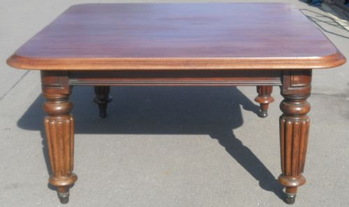 WILLIAM IV LARGE MAHOGANY EXTENDING DINING TABLE UNRESTORED - ADDITIONAL PHOTO 8