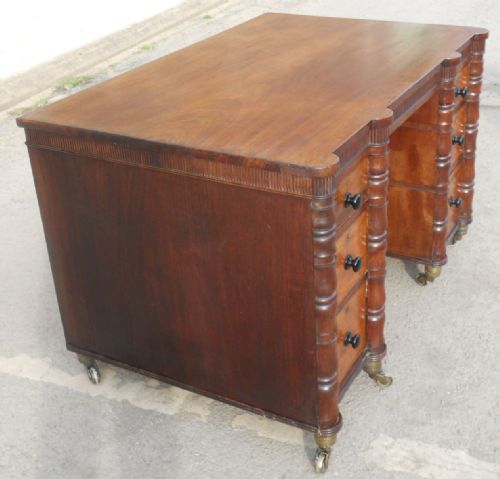 REGENCY MAHOGANY WRITING DESK - ADDITIONAL PHOTO 3