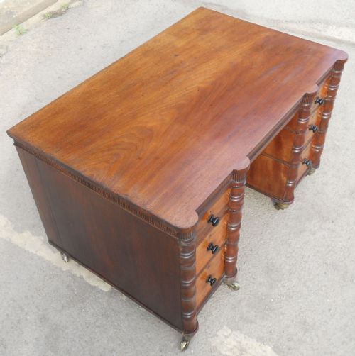 REGENCY MAHOGANY WRITING DESK - ADDITIONAL PHOTO 5