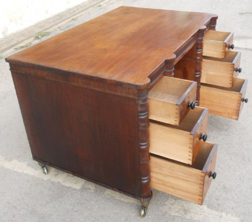 REGENCY MAHOGANY WRITING DESK - ADDITIONAL PHOTO 10
