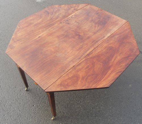 GEORGIAN MAHOGANY DROPLEAF PEMBROKE DINING TABLE - ADDITIONAL PHOTO 9
