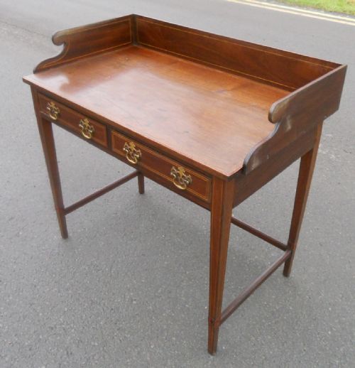 GEORGIAN MAHOGANY WRITING TABLE - ADDITIONAL PHOTO 4