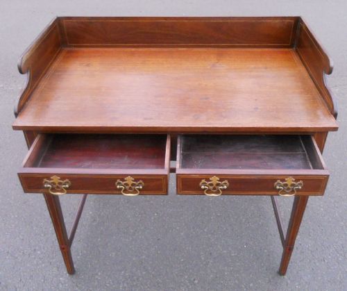 GEORGIAN MAHOGANY WRITING TABLE - ADDITIONAL PHOTO 7
