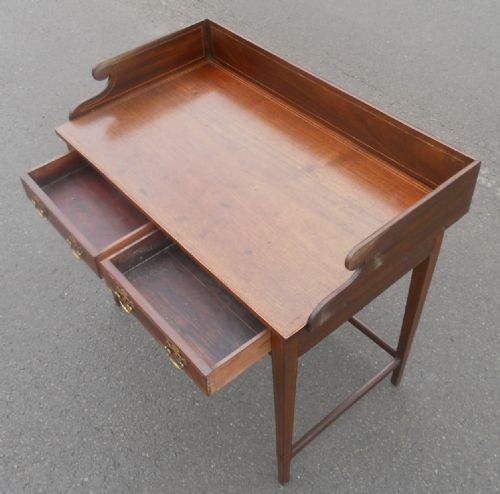 GEORGIAN MAHOGANY WRITING TABLE - ADDITIONAL PHOTO 9